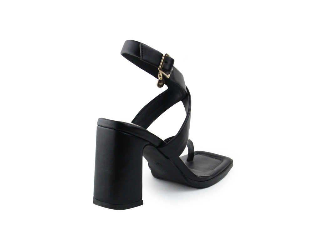 Foto 3 | Sandalia Lob Footwear PU Negro para Mujer