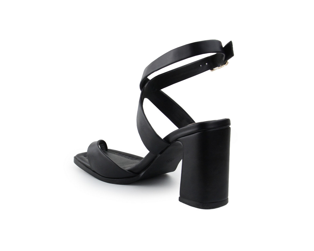 Foto 4 | Sandalia Lob Footwear PU Negro para Mujer