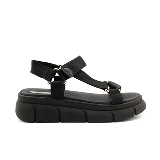 Foto 2 | Sandalias De Piso Color Negro Para Mujer De Rbcollection