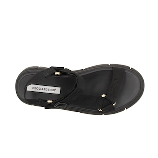 Foto 5 | Sandalias De Piso Color Negro Para Mujer De Rbcollection