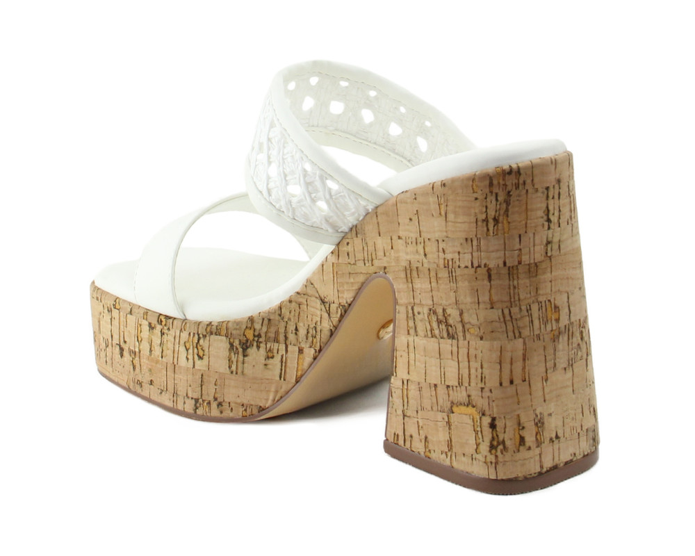 Foto 4 | Sandalia Lob Footwear Pu Blancas para Mujer