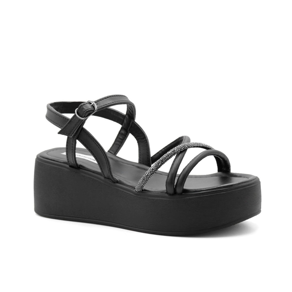 Foto 2 pulgar | Sandalias De Piso  Color Negro Para Mujer De Rbcollection