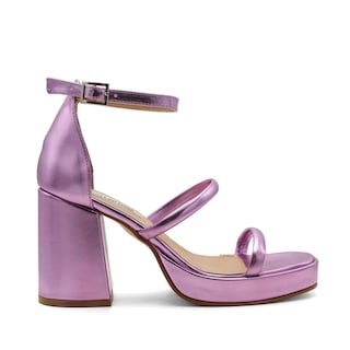 Foto 2 | Sandalia con Tacón RB Collection Púrpura para Mujer