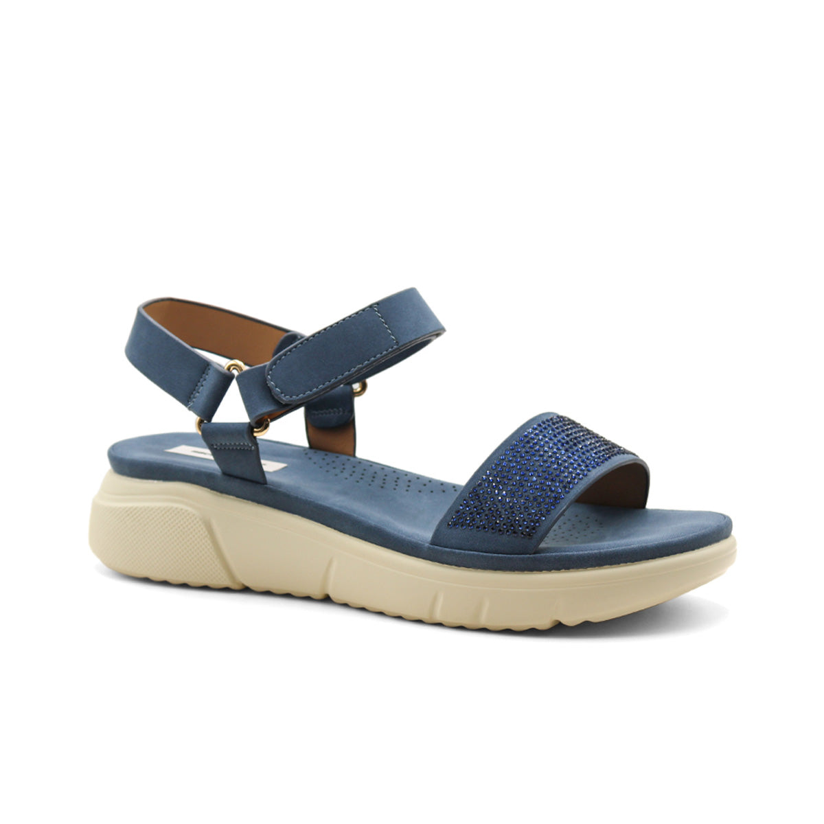 Foto 2 pulgar | Sandalias De Piso  Color Azul Para Mujer De Rbcollection