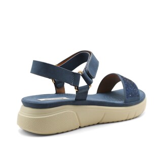 Foto 3 | Sandalias De Piso Color Azul Para Mujer De Rbcollection