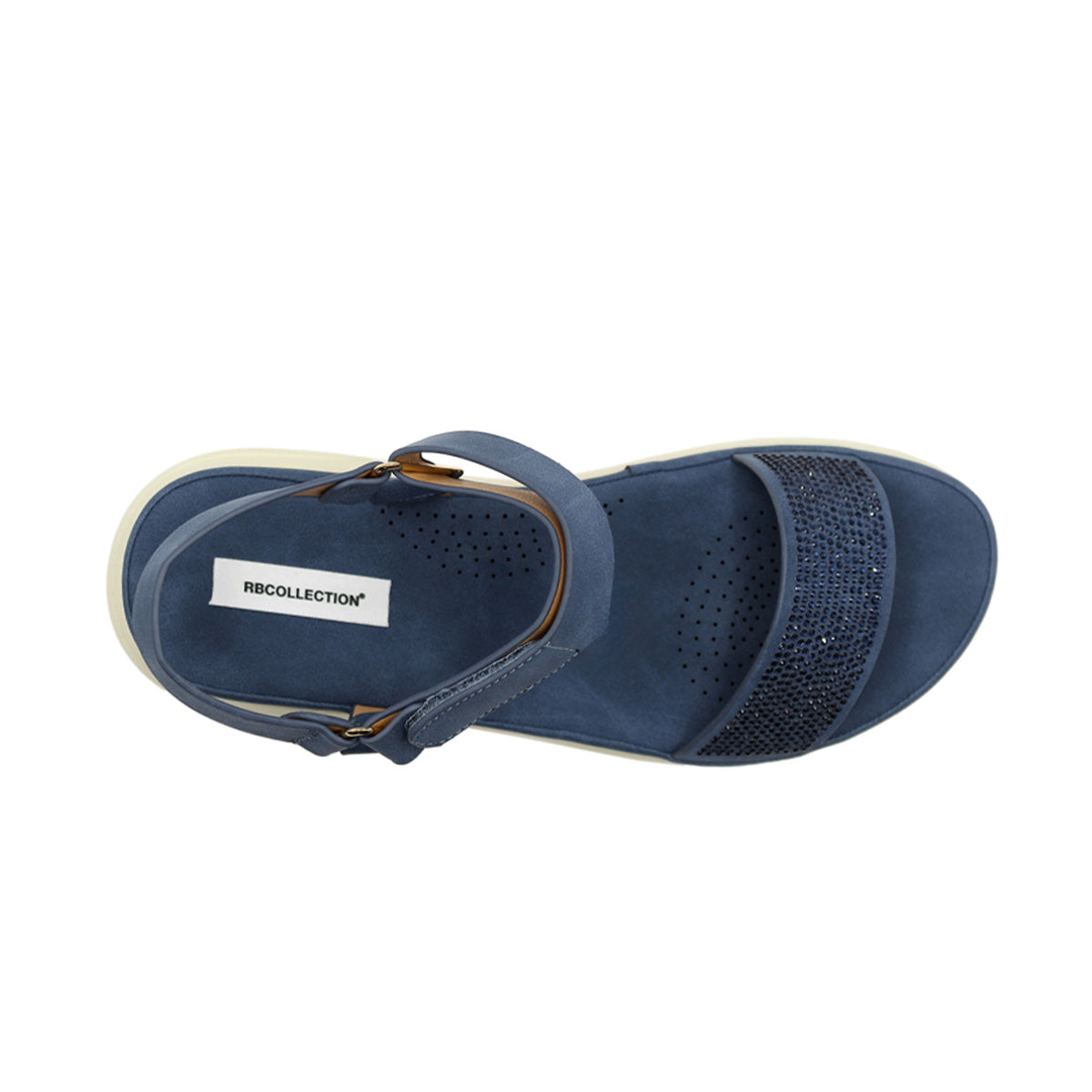 Foto 6 pulgar | Sandalias De Piso  Color Azul Para Mujer De Rbcollection