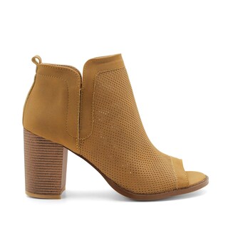Foto 2 | Sandalia con Tacón RB Collection Camel para Mujer