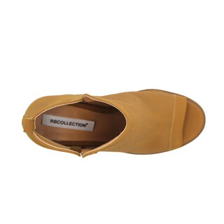 Foto 5 | Sandalia con Tacón RB Collection Camel para Mujer
