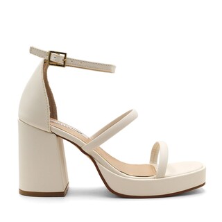 Foto 2 | Sandalia Con Tacon Color Blanco Para Mujer De Rbcollection
