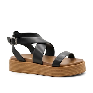 Foto 1 | Sandalias de Piso RB Collection Negras para Mujer