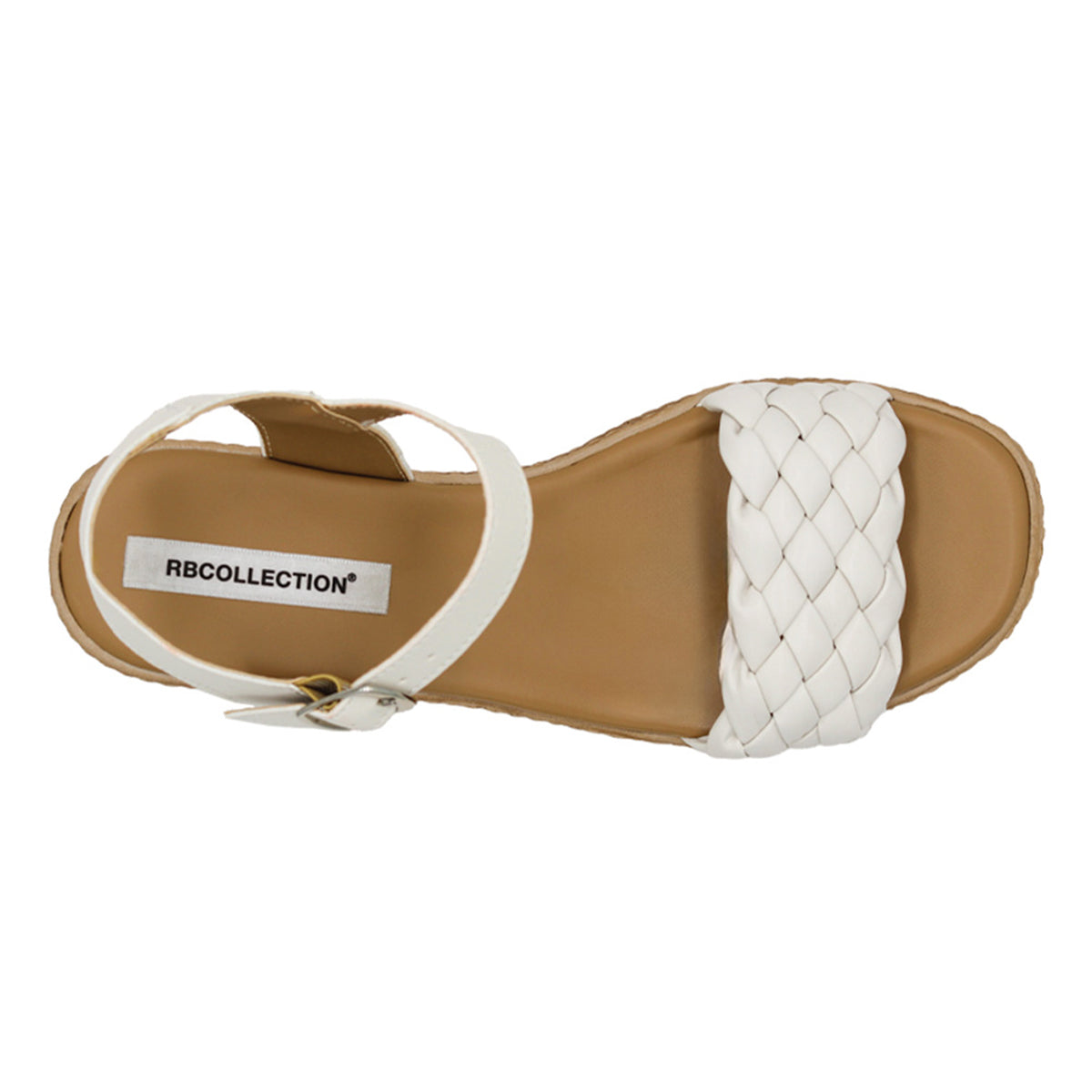 Foto 4 pulgar | Sandalia Con Tacón Exterior Sintético Color Blanco Para Mujer De Rbcollection