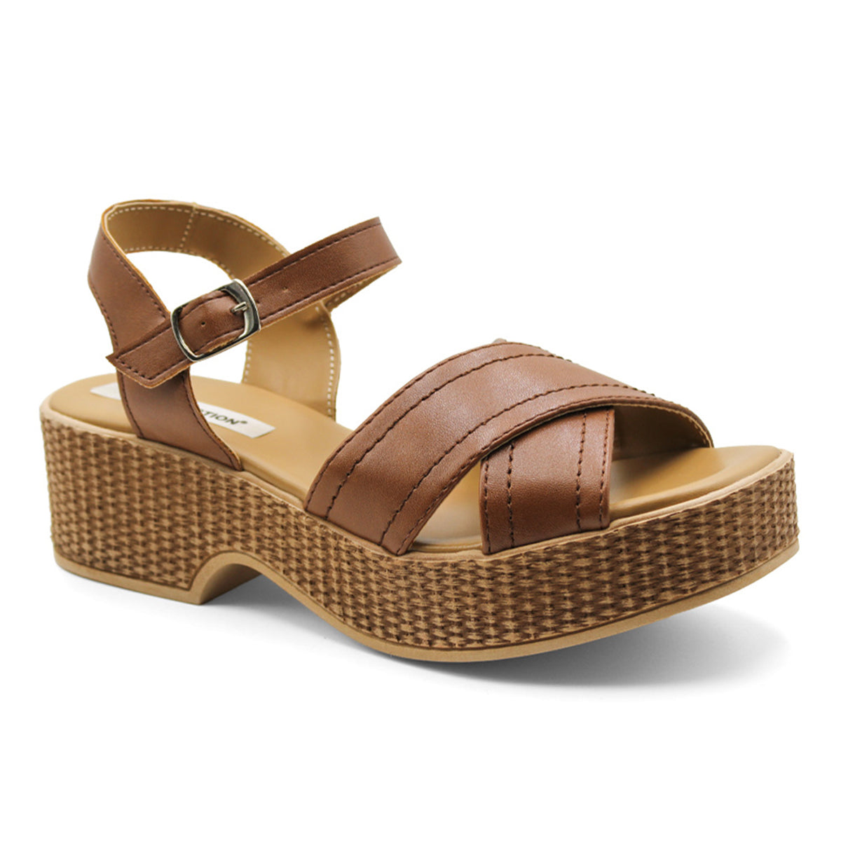 Sandalias De Piso Exterior Sintético Color Café Para Mujer De Rbcollection