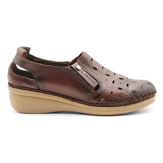 Foto 2 | Sandalias Rbcollection de Piel Café para Mujer