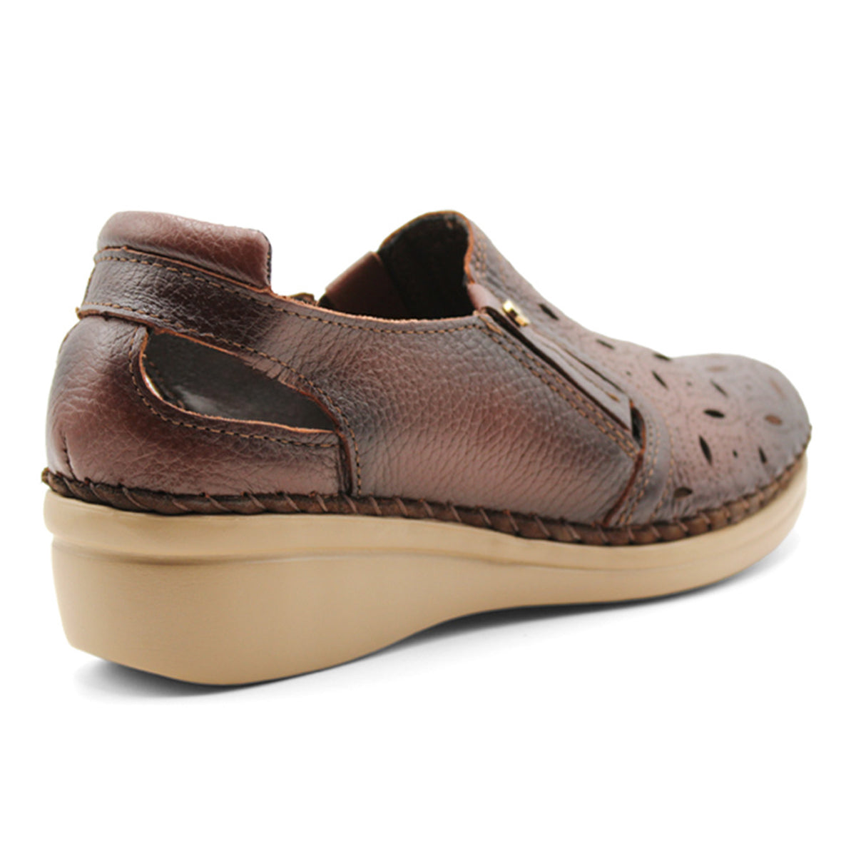Foto 4 pulgar | Sandalias Rbcollection de Piel Café para Mujer