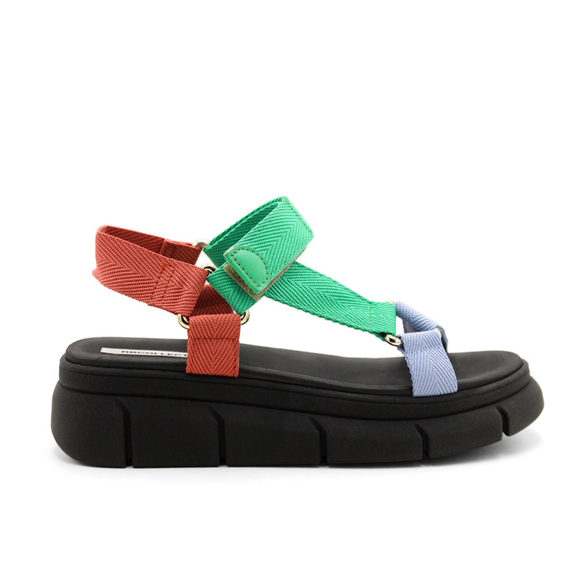 Foto 3 pulgar | Sandalias Rbcollection de Piso Negro para Mujer