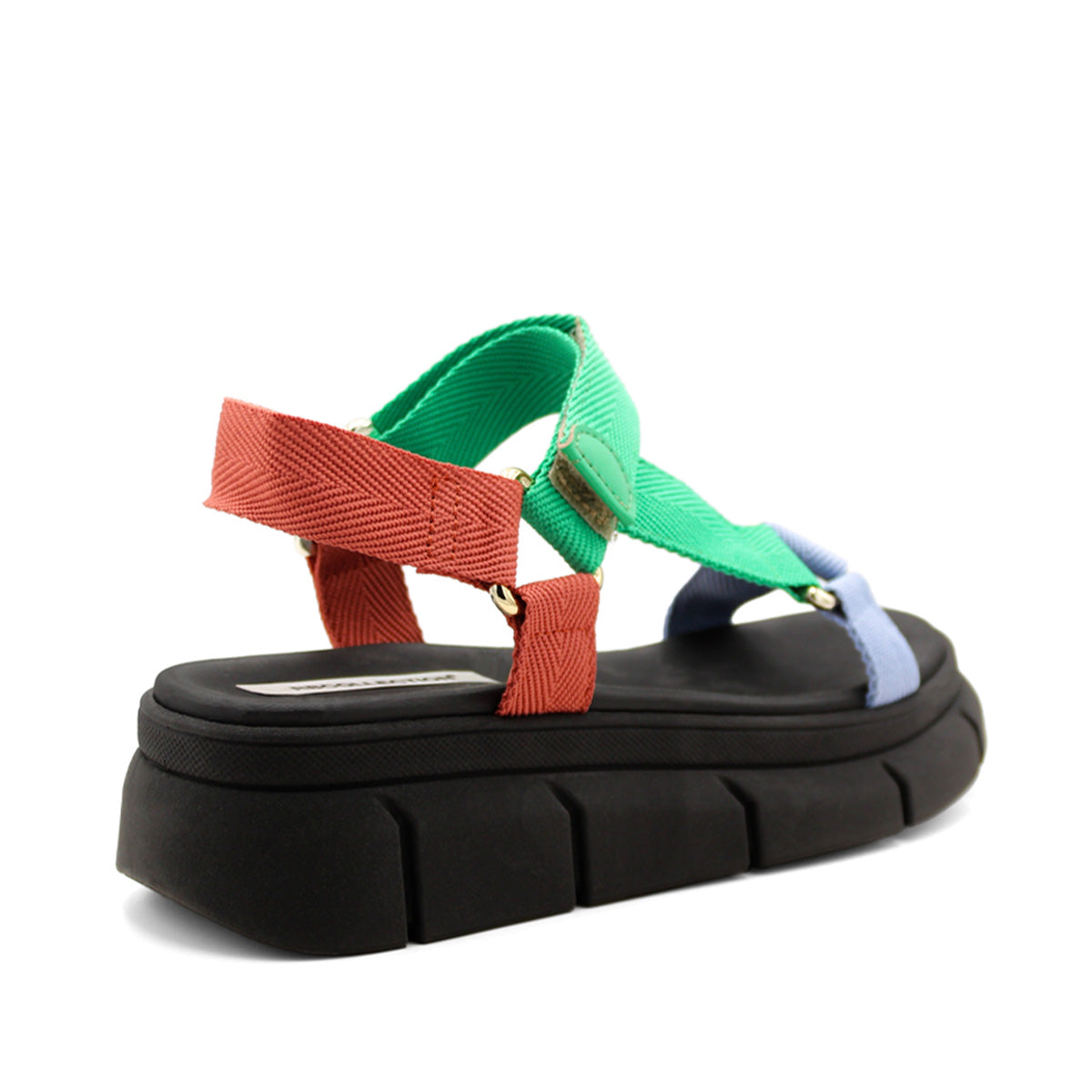 Foto 4 pulgar | Sandalias Rbcollection de Piso Negro para Mujer