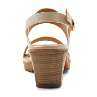 Foto 4 | Sandalia Con Tacón Exterior Sintético Color Blanco Para Mujer De Rbcollection