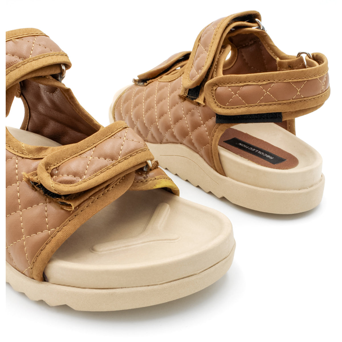Foto 6 | Sandalias de Piso RBCollection Exterior Sintético Café para Mujer