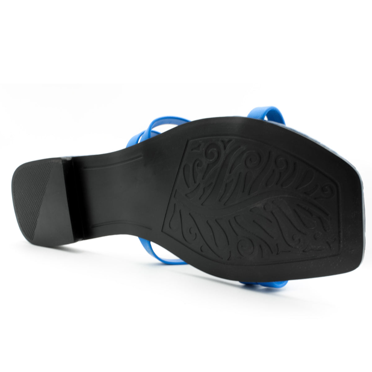 Foto 5 pulgar | Sandalias de Piso Rbcollection Exterior Piel Sintética Azules para Mujer