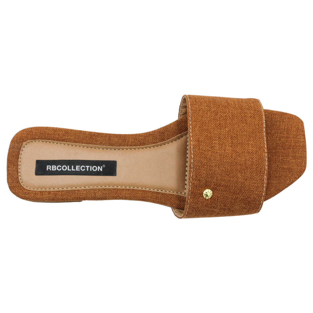 Foto 4 pulgar | Sandalias de Piso Rbcollection Exterior Textil Azules para Mujer