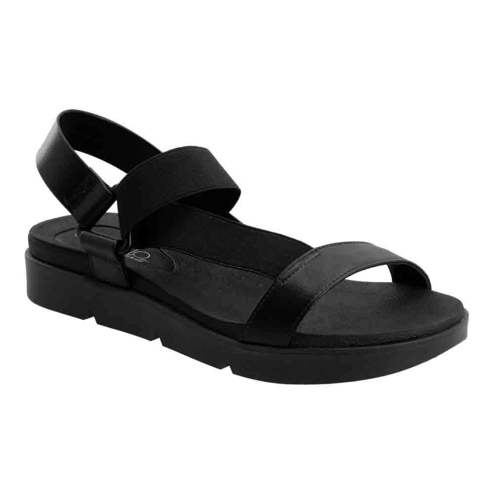 Foto 1 | Sandalias Mujer Ligeras Cómodas Beira Rio Huaraches Gladiadoras Negro
