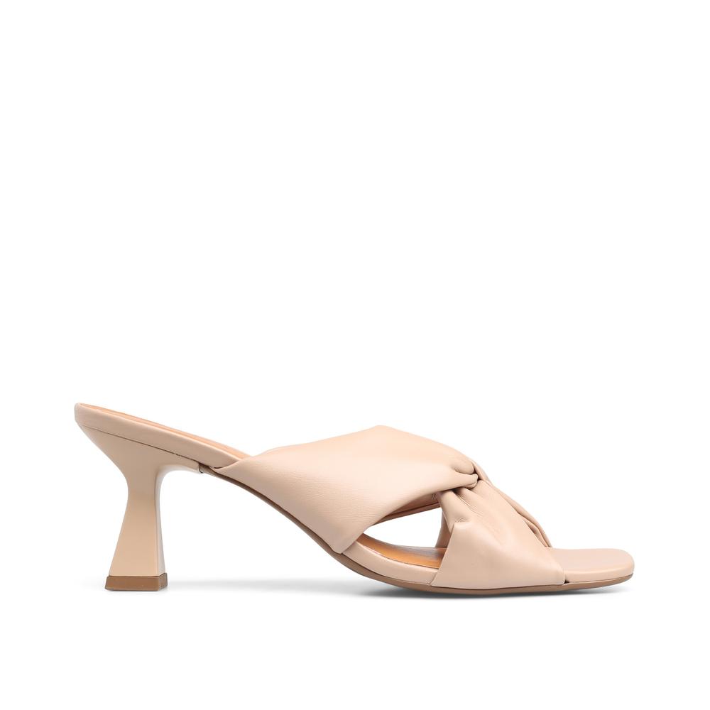 Sandalia De Tacón Mada Pily Beige Para Mujer Beige