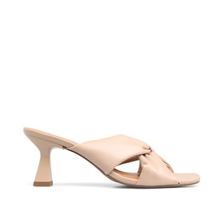Foto 1 | Sandalia de Tacón Mada Pily Beige para Mujer