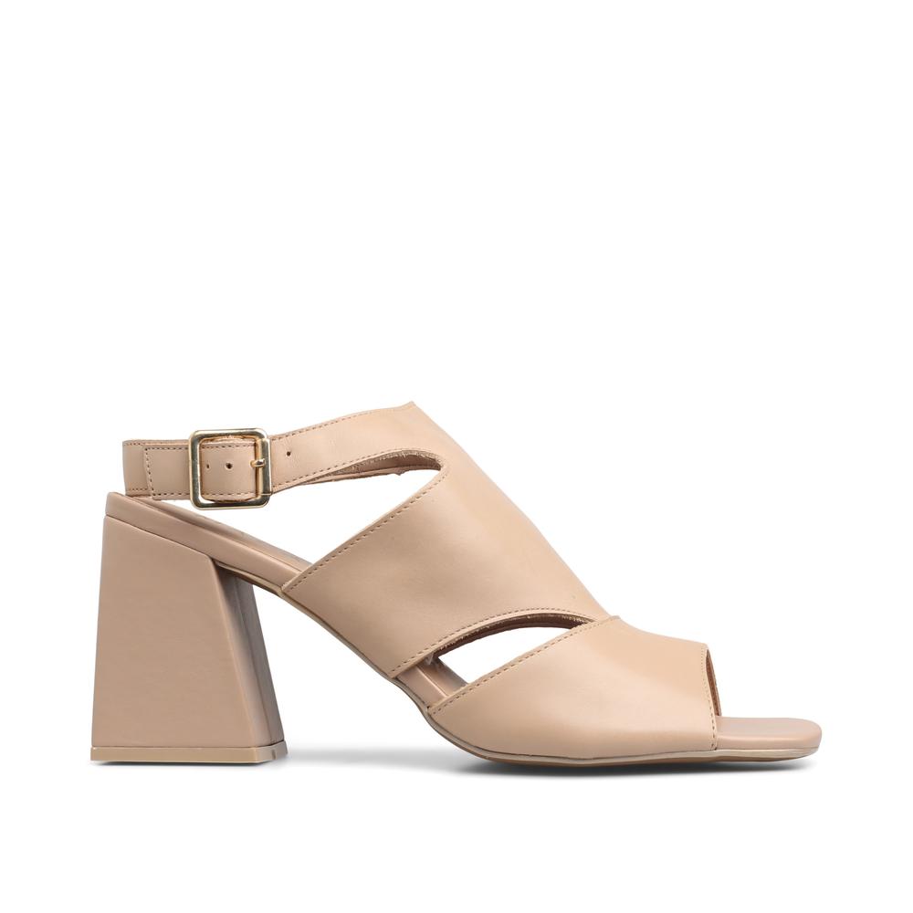 Sandalia de Tacón Mada Beige para Mujer