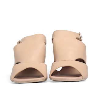 Foto 3 | Sandalias de Tacón Mada Color Beige para Mujer
