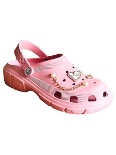 Foto 1 | Sandalia Con Charms Antideslizante Sand-1026 Rosa Duraderas