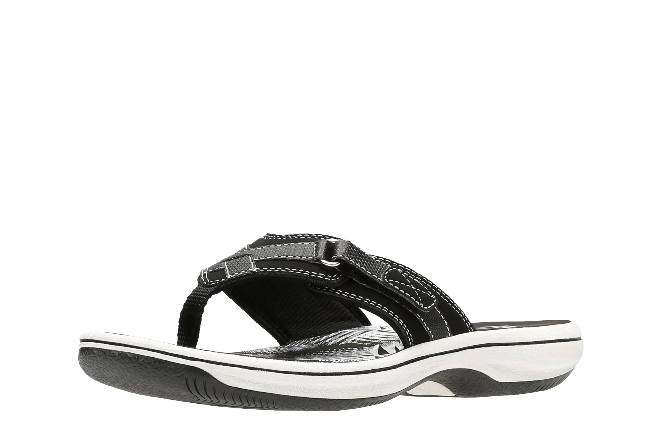 Foto 2 pulgar | Chanclas Clarks Breeze Sea Para Mujer, Negras, Sintéticas - Venta Internacional.