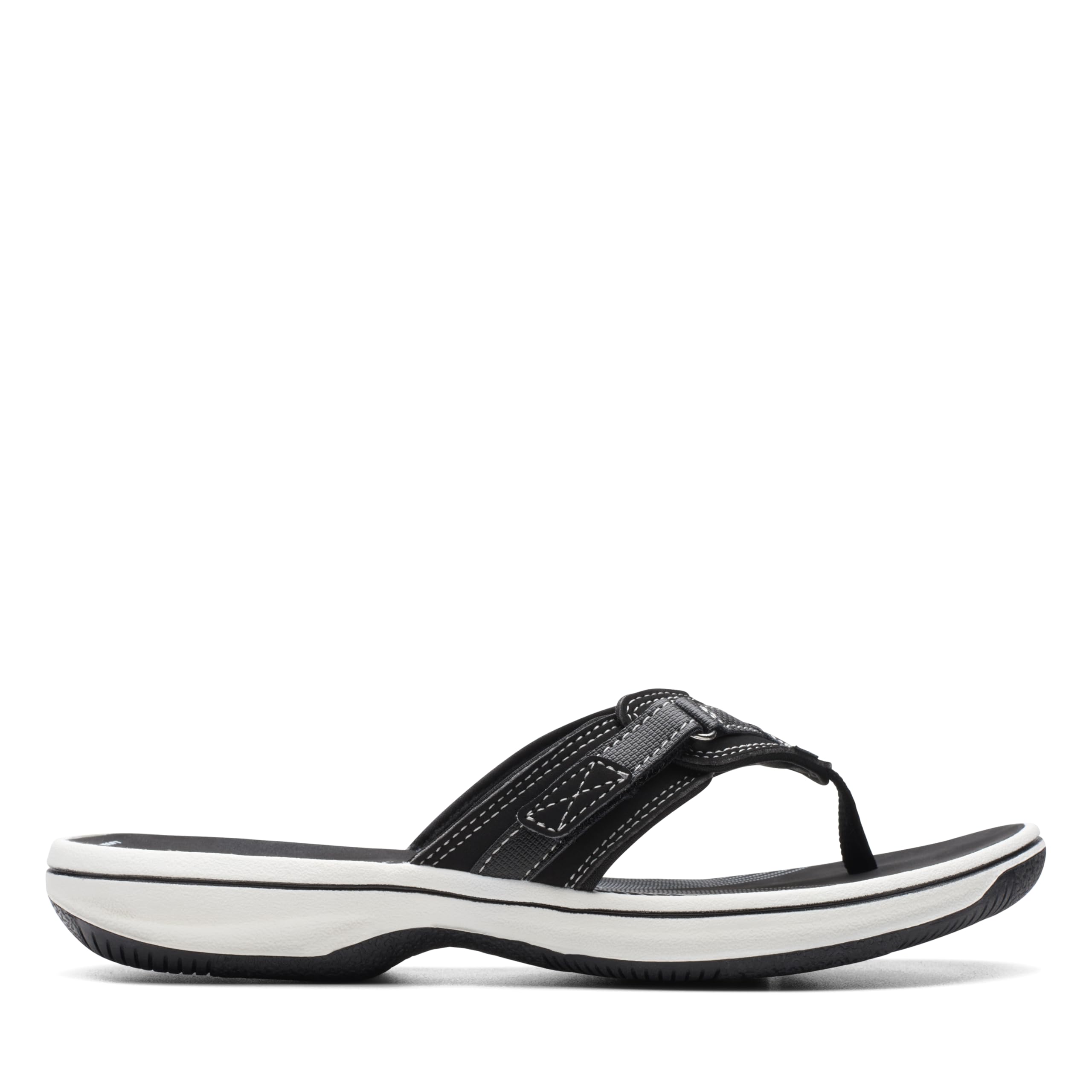 Foto 2 | Chanclas Clarks Breeze Sea Para Mujer, Negras, Sintéticas - Venta Internacional.