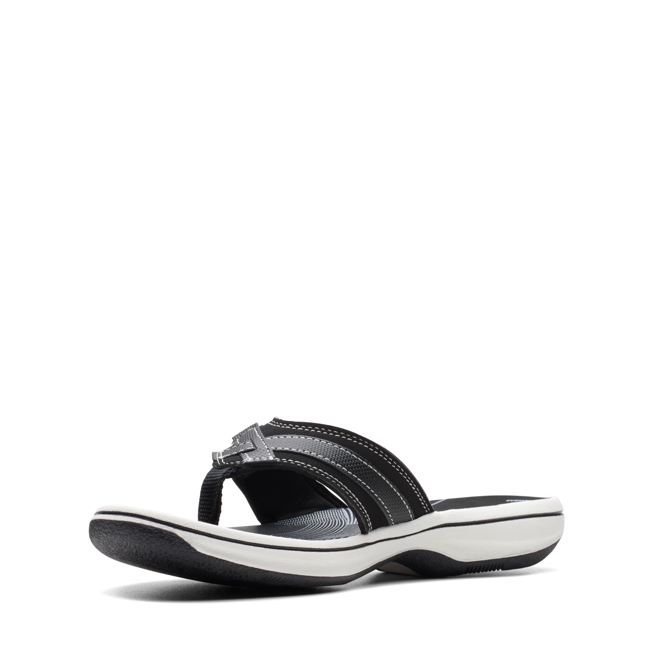 Foto 6 pulgar | Chanclas Clarks Breeze Sea Para Mujer, Negras, Sintéticas - Venta Internacional.