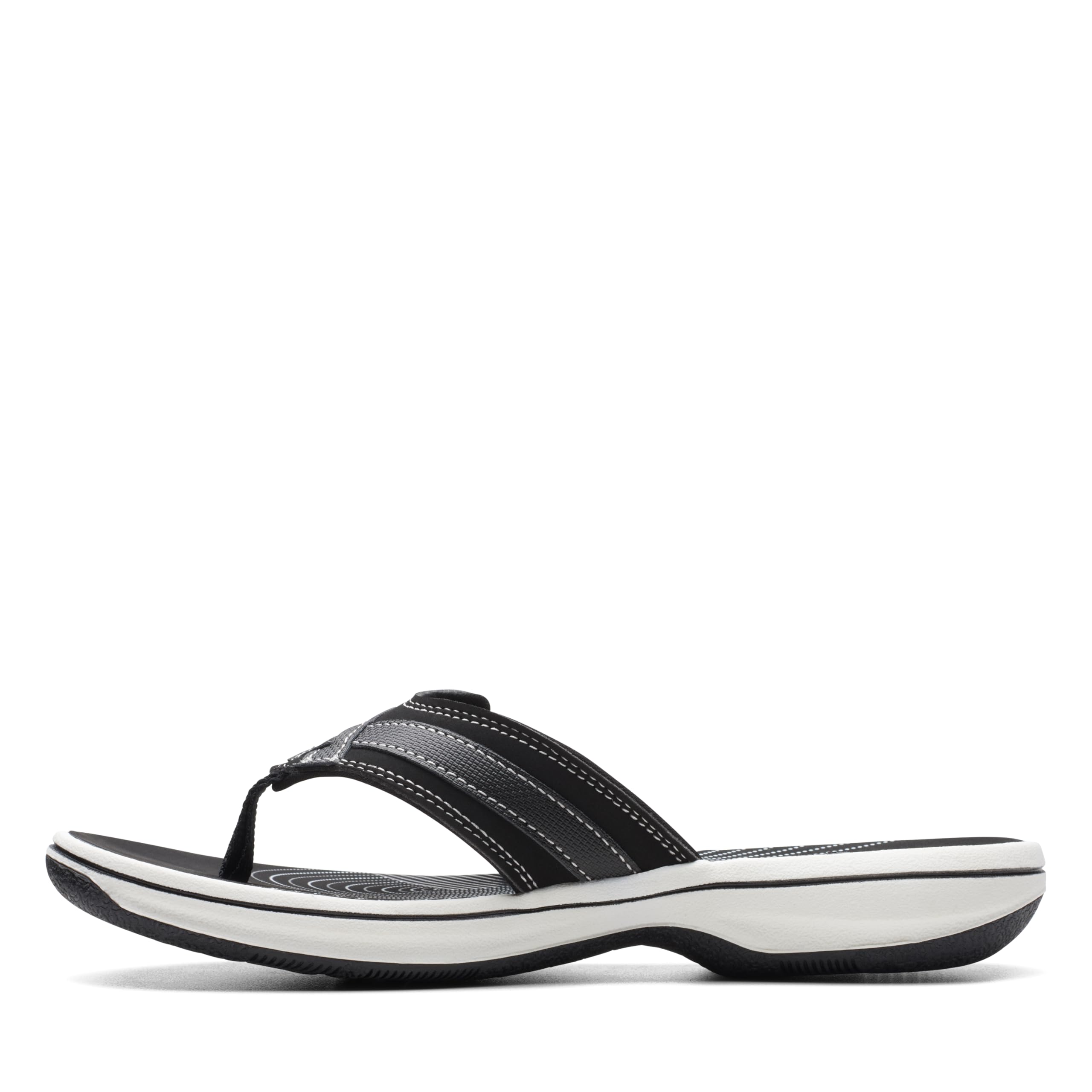 Foto 7 pulgar | Chanclas Clarks Breeze Sea Para Mujer, Negras, Sintéticas - Venta Internacional.