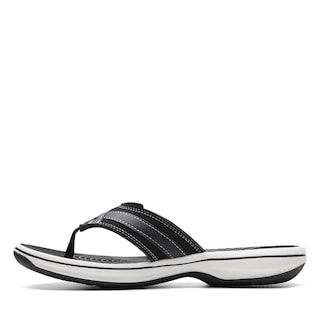 Foto 6 | Sandalias Clarks Breeze Sea Negras Sintéticas para Mujer - Venta Internacional