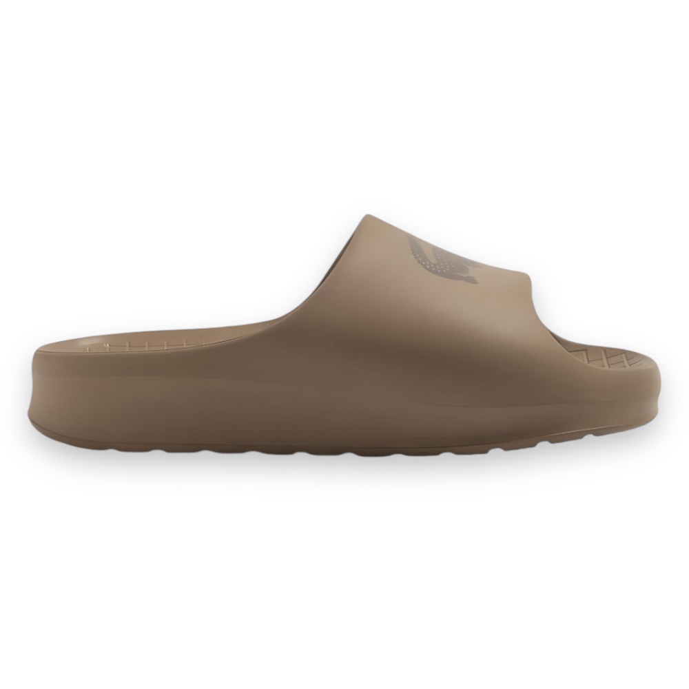 Foto 2 pulgar | Sandalia Lacoste Serve Slide Brown Dark Mujer 745cfa0028267