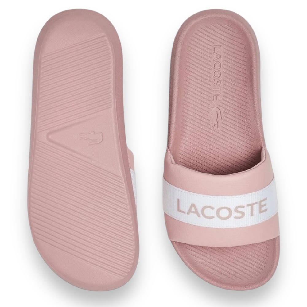 Foto 5 pulgar | Sandalia Lacoste Rosa Con Blanco Logo ''lacoste Letras'' Mujer 41cfa0011mx_208