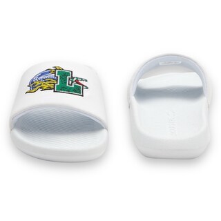 Foto 5 | Sandalia Lacoste Croco Slide Blanca Con Logo L Para Mujer 744cfa0007082