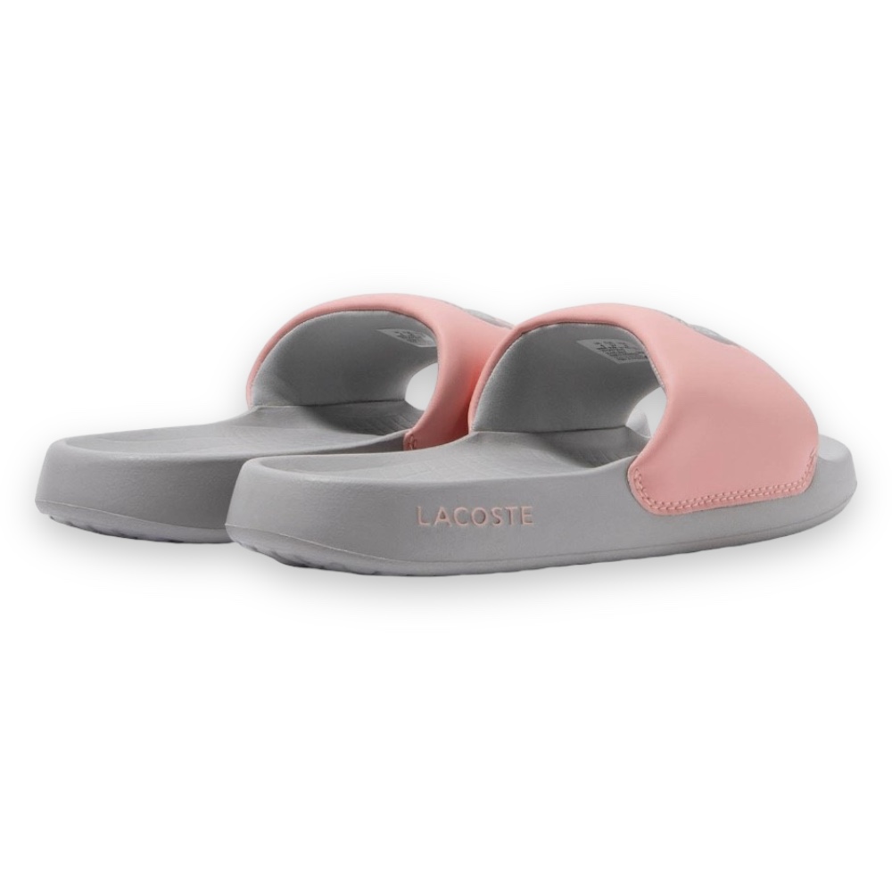 Foto 3 | Sandalia Lacoste Serve Slide Gris Con Rosa Mujer 746cfa002616c