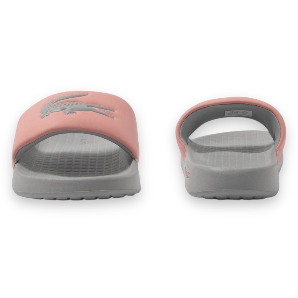 Foto 6 pulgar | Sandalia Lacoste Serve Slide Gris Con Rosa Mujer 746cfa002616c