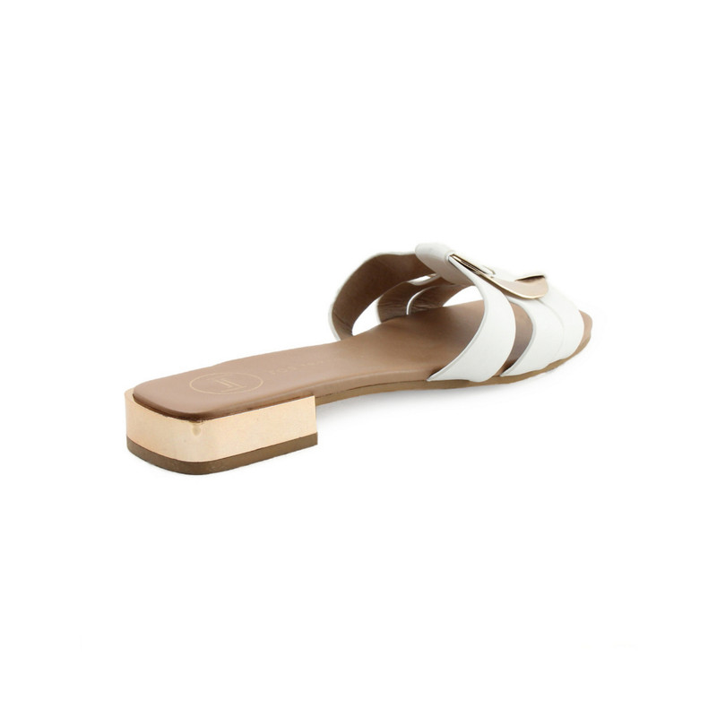 Foto 4 pulgar | Sandalia Lob Footwear Pu Blanco para Mujer