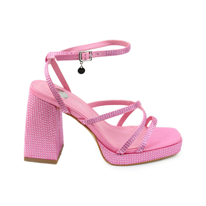 Foto 3 pulgar | Sandalia Lob Footwear Satin Rosa para Mujer