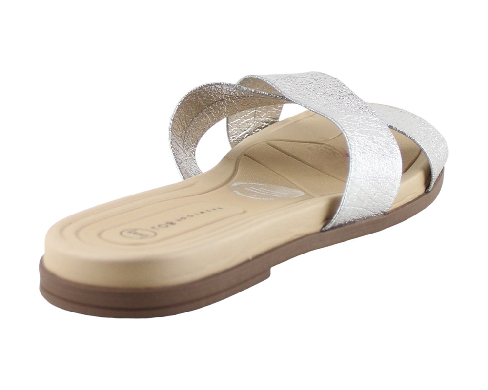 Foto 4 pulgar | Sandalia Para Mujer Lob Footwear Metalizado Comfy Plata 86804728