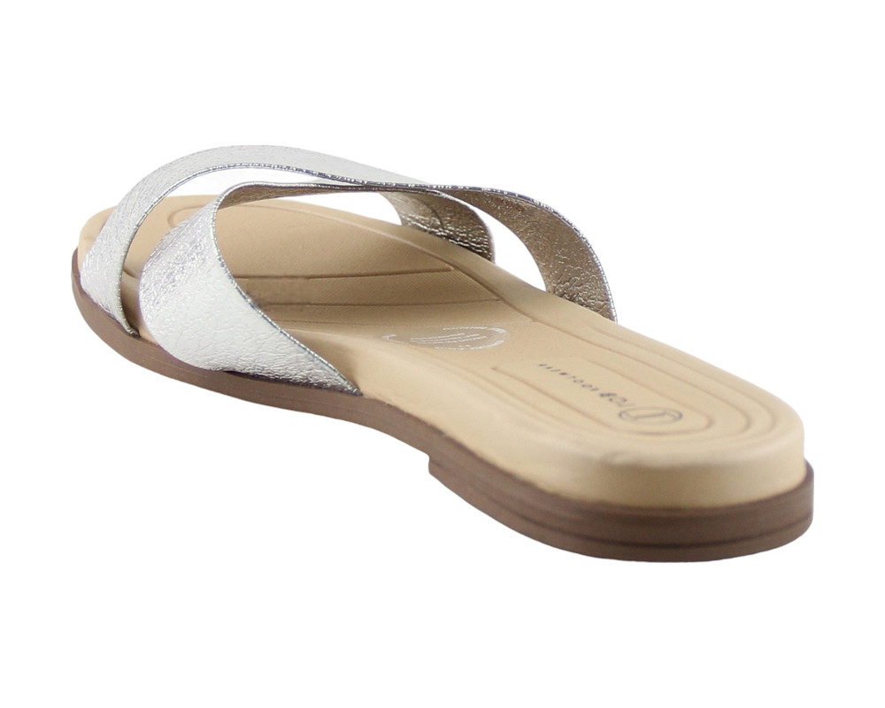 Foto 5 pulgar | Sandalia Para Mujer Lob Footwear Metalizado Comfy Plata 86804728