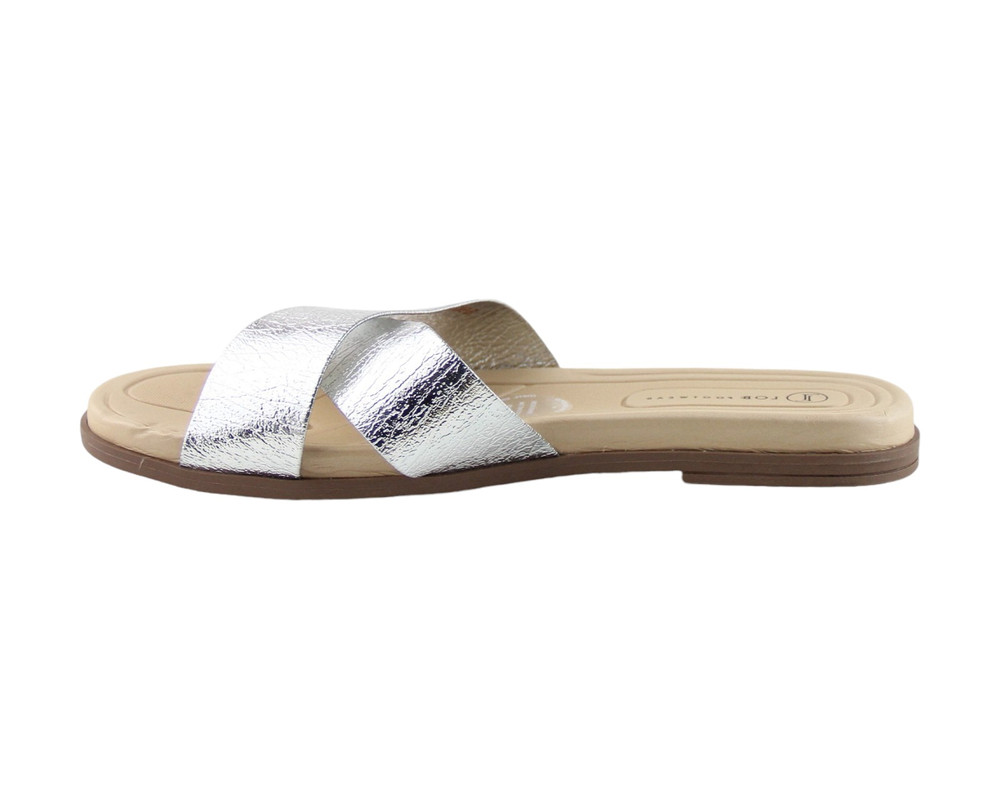 Foto 6 pulgar | Sandalia Para Mujer Lob Footwear Metalizado Comfy Plata 86804728