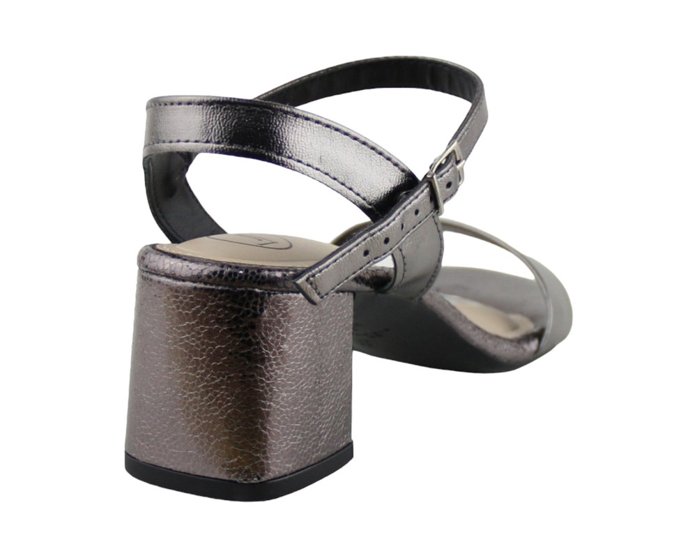 Foto 4 pulgar | Sandalia Para Mujer Lob Footwear Metalico Gris 86804759