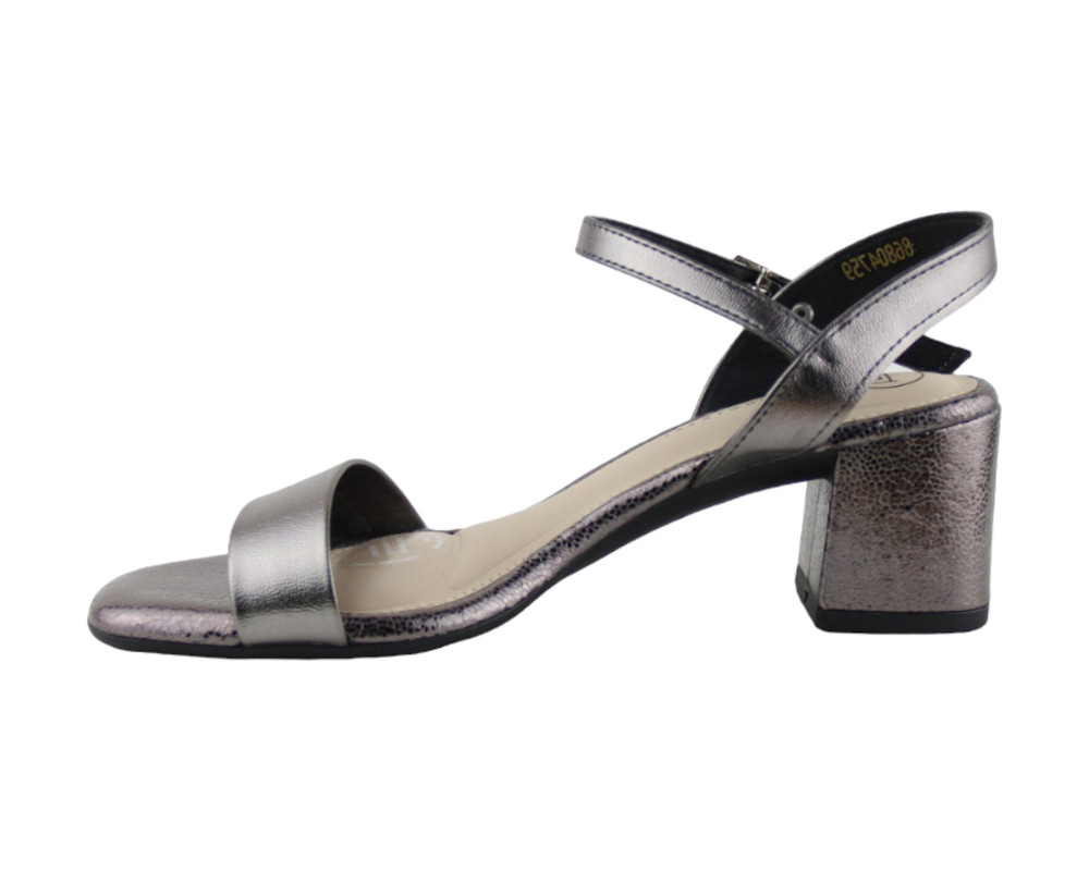 Foto 6 pulgar | Sandalia Para Mujer Lob Footwear Metalico Gris 86804759