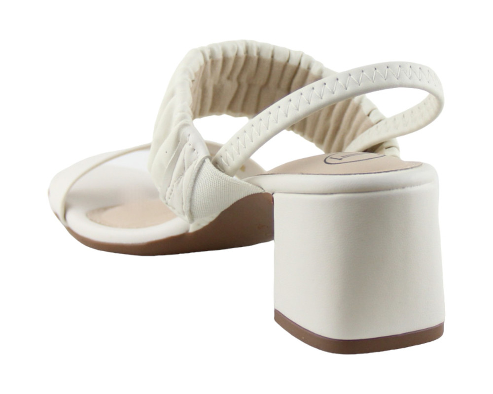 Foto 5 pulgar | Sandalia Para Mujer Lob Footwear Pele Strech/turim/elastico Blanco 86804753