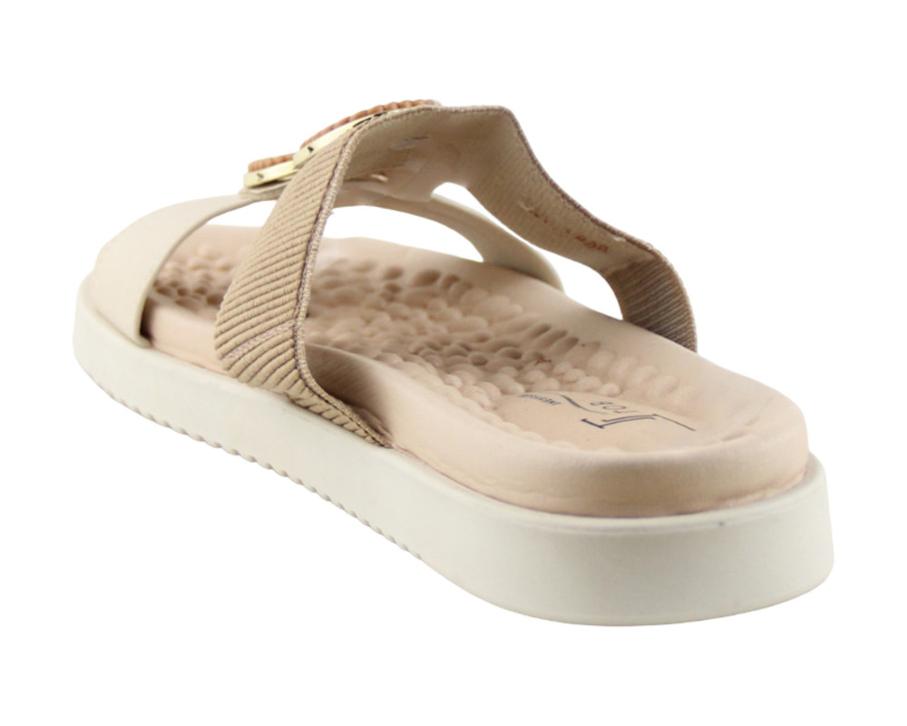 Foto 5 pulgar | Sandalia Para Mujer Lob Footwear Elastico/napa Floather Café 86804733