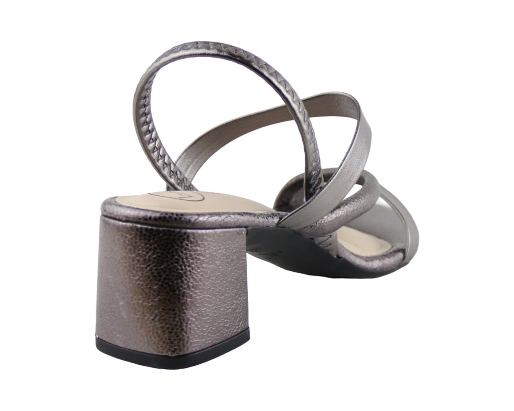 Foto 4 pulgar | Sandalia Para Mujer Lob Footwear Elas/meta Premium/tunisia Gris 86804756